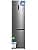 Midea No Frost Combi Fridge | 59.4 cm Wide x 201 cm High | Stainless Steel | Free Fridge Installation 256 L + 122 L Freezer – Low Consumption Fridge with Vertical Freezer
