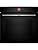 Bosch HBG7341B1 Series 8 Smart Built-In Oven, 60 x 60 cm, Made in Germany, Black, Stain and Self-Cleaning, Air Fry, Bosch Assist Automatic, 3D Hot Air, Touch Screen A