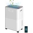 Cecotec Dehumidifier Big Dry 4000 Expert Connected. Wifi Control, 10L/day, Removable tank 2.5L, Coverage 105m3/h, Gas R290, Quiet, Humidity 40% to 80%, LED Display, Auto Shut-off